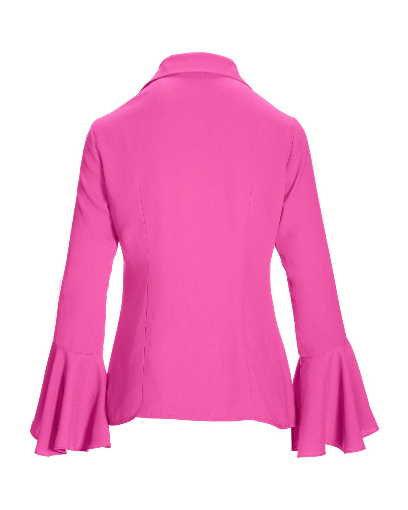 Treat ürself Rose accent shirt blouse Alexa Flare Sleeve Shirt - Rose Violet | Boston Proper