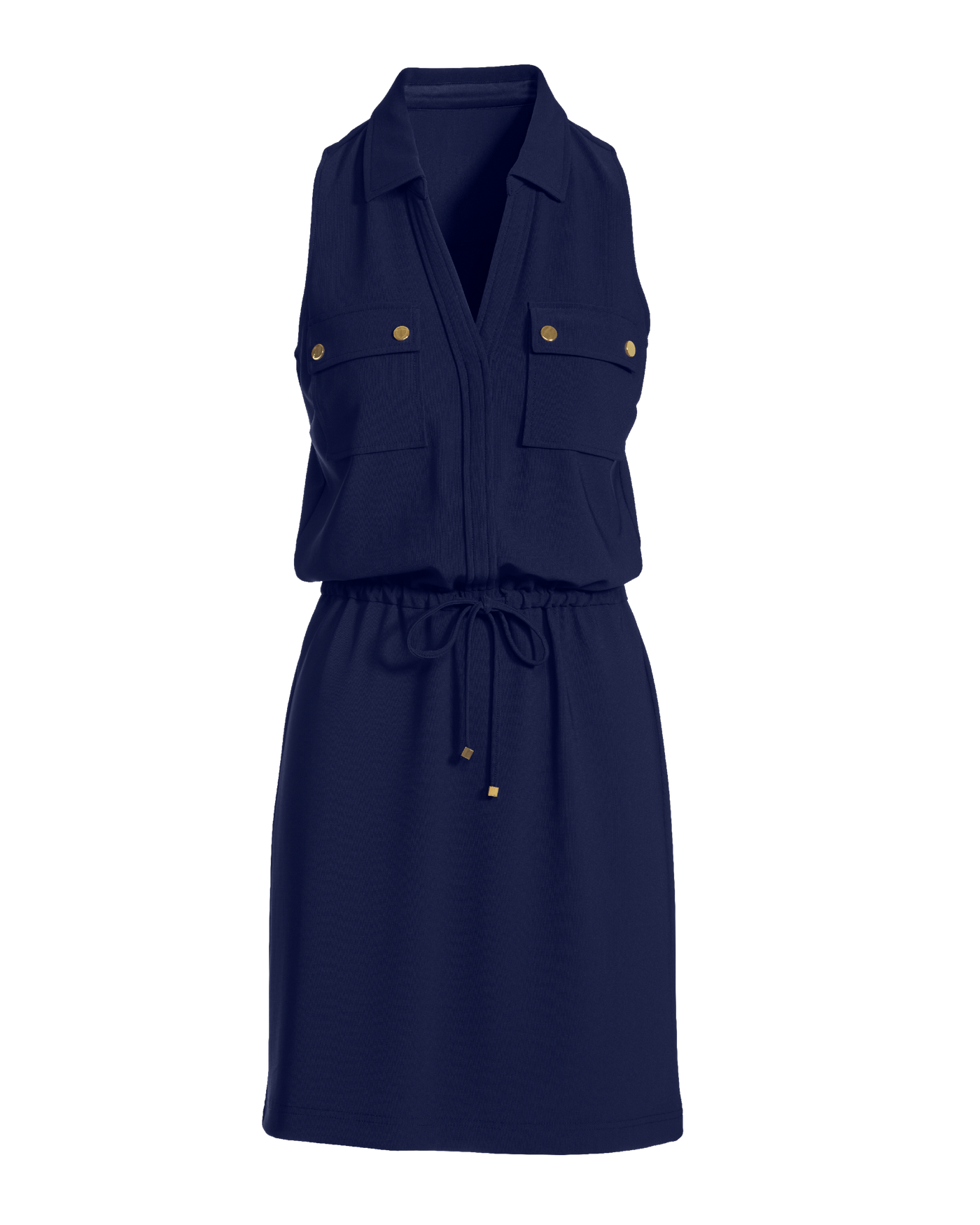 Beyond Travel Chic Drawstring Utility Dress - Maritime Navy | Boston Proper