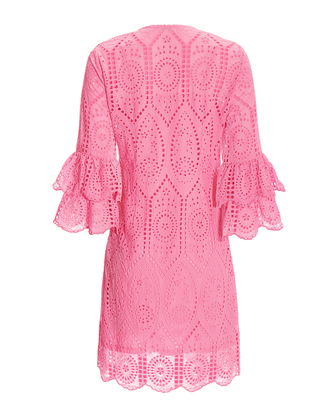 open lace back dress Oversized Shapeless Special Washed Tunic Dress Cranberry main image 0