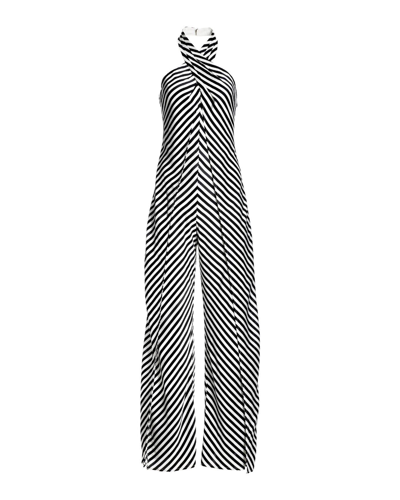 Monochrome stripe jumpsuit online