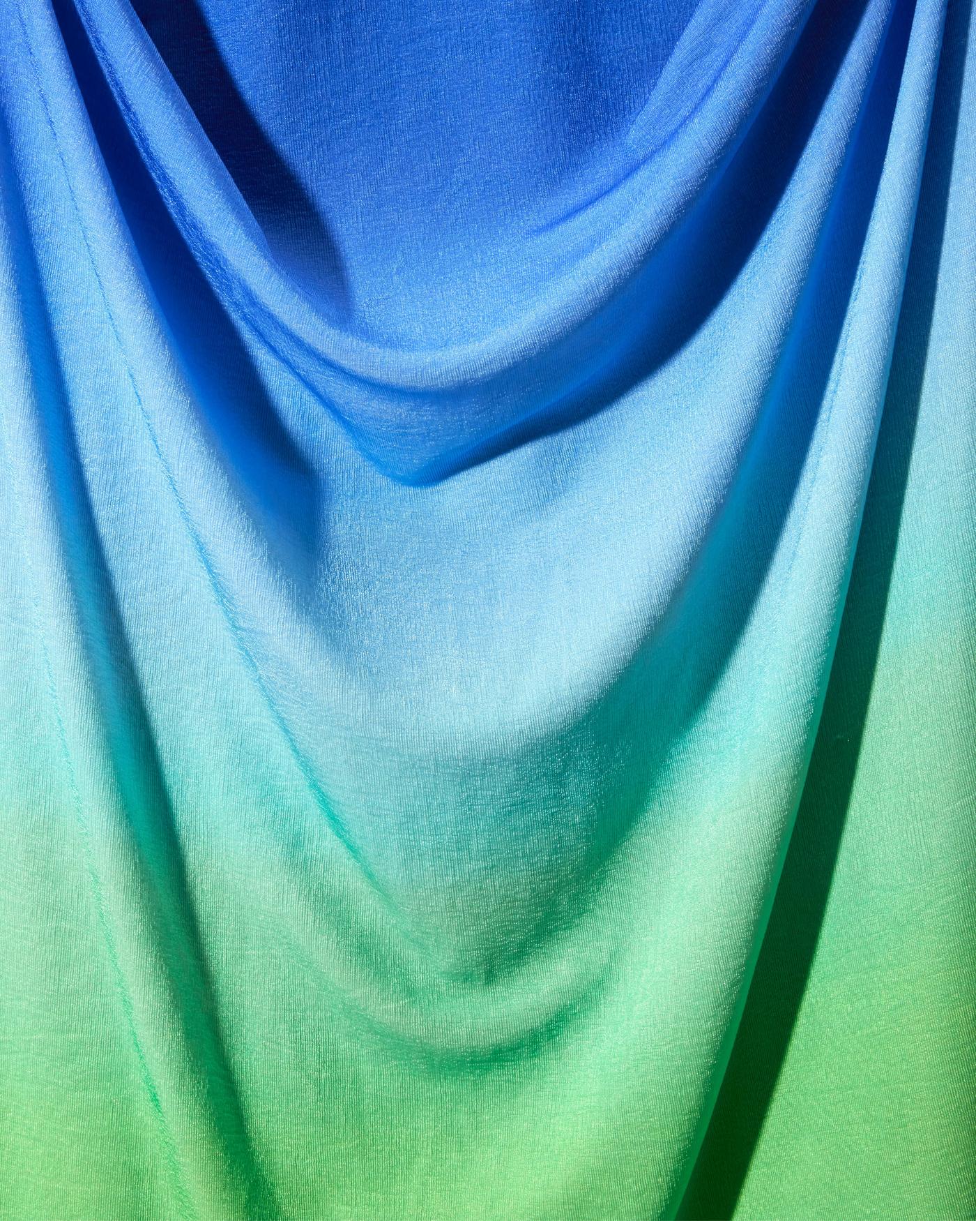 Limelight Ombre One Shoulder Hardware Detail Dress - Blue Green | Boston  Proper
