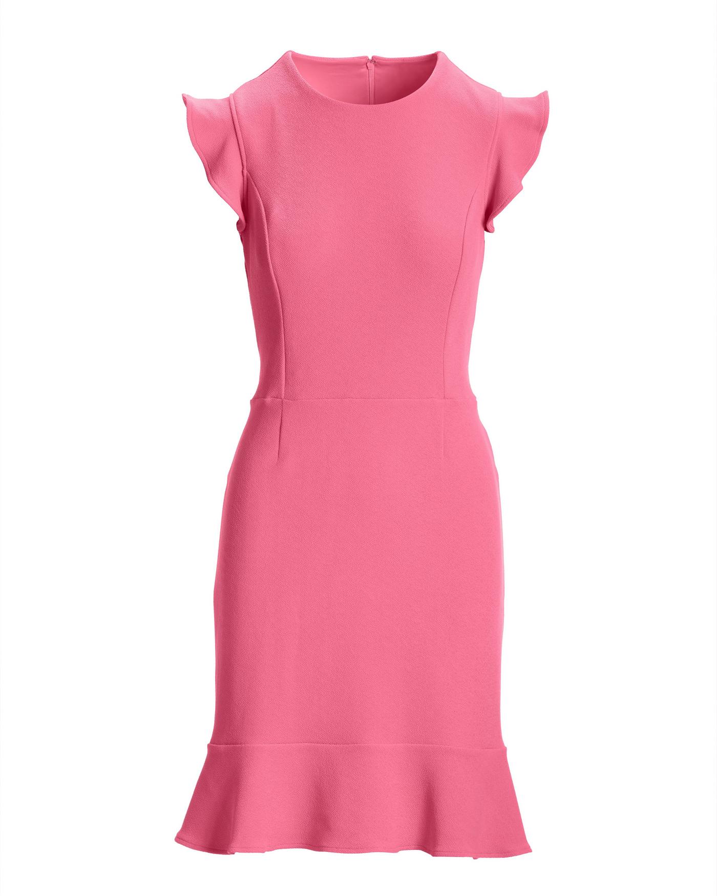 strapless open back dress Bowquette Ribbon Sequin Pink Bow Dress main image 0