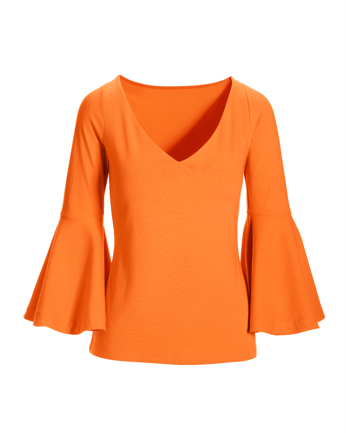 【willfully】punch tuck flare sleeve tops Uillui Women's Surplice V Neck Long Bell Sleeve Wrap Blouse 70s