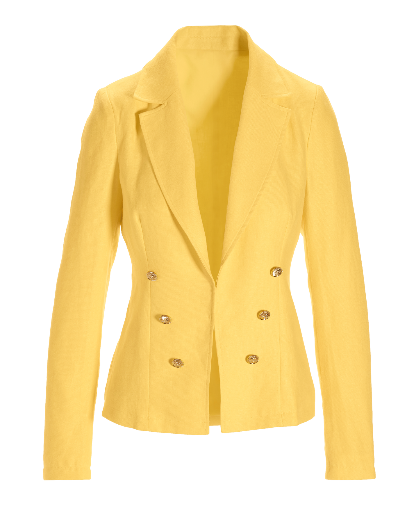 Polished Linen Blazer Lemon Drop | Boston Proper
