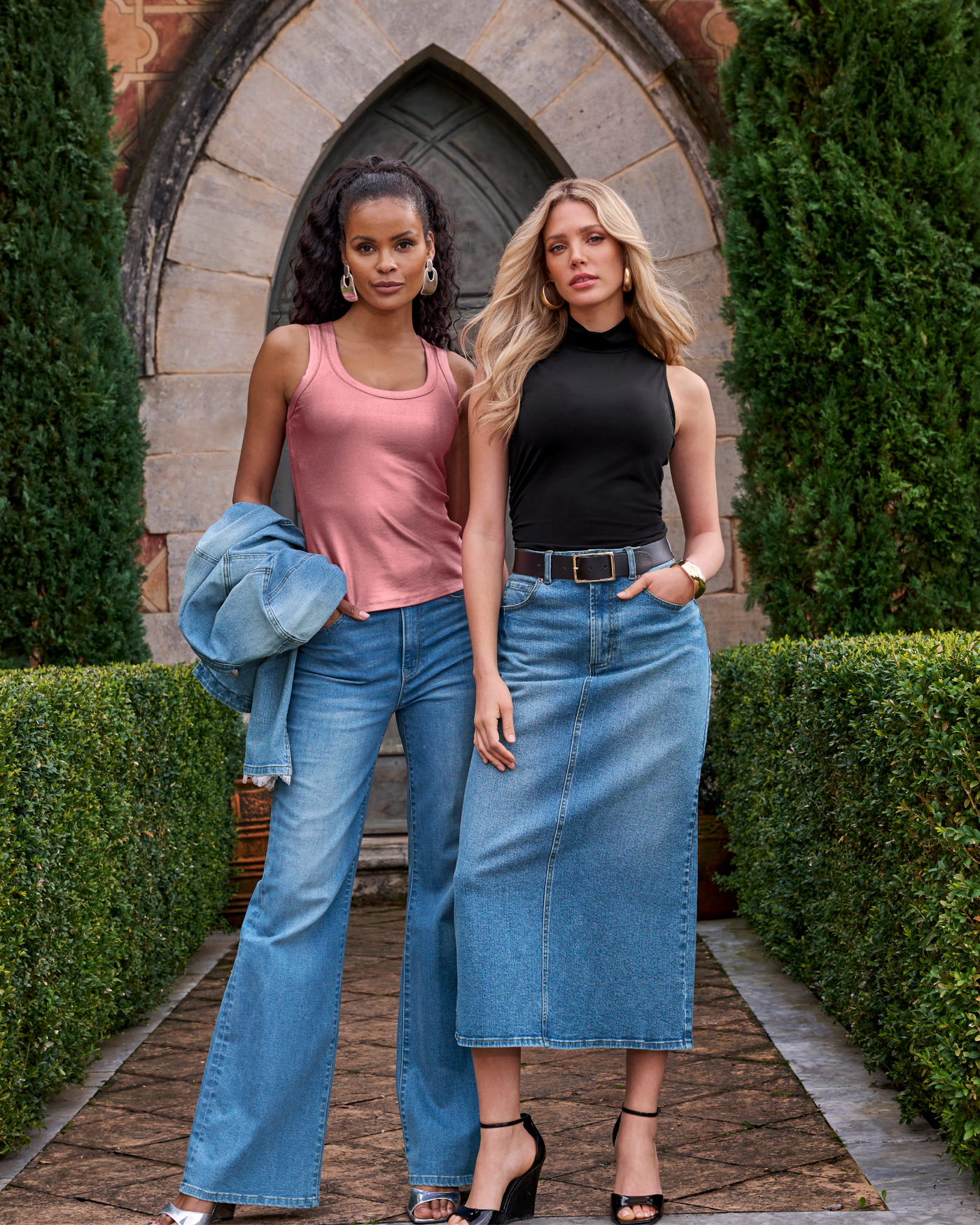 Proper Denim Five Pocket Midi Skirt - Medium Wash | Boston Proper