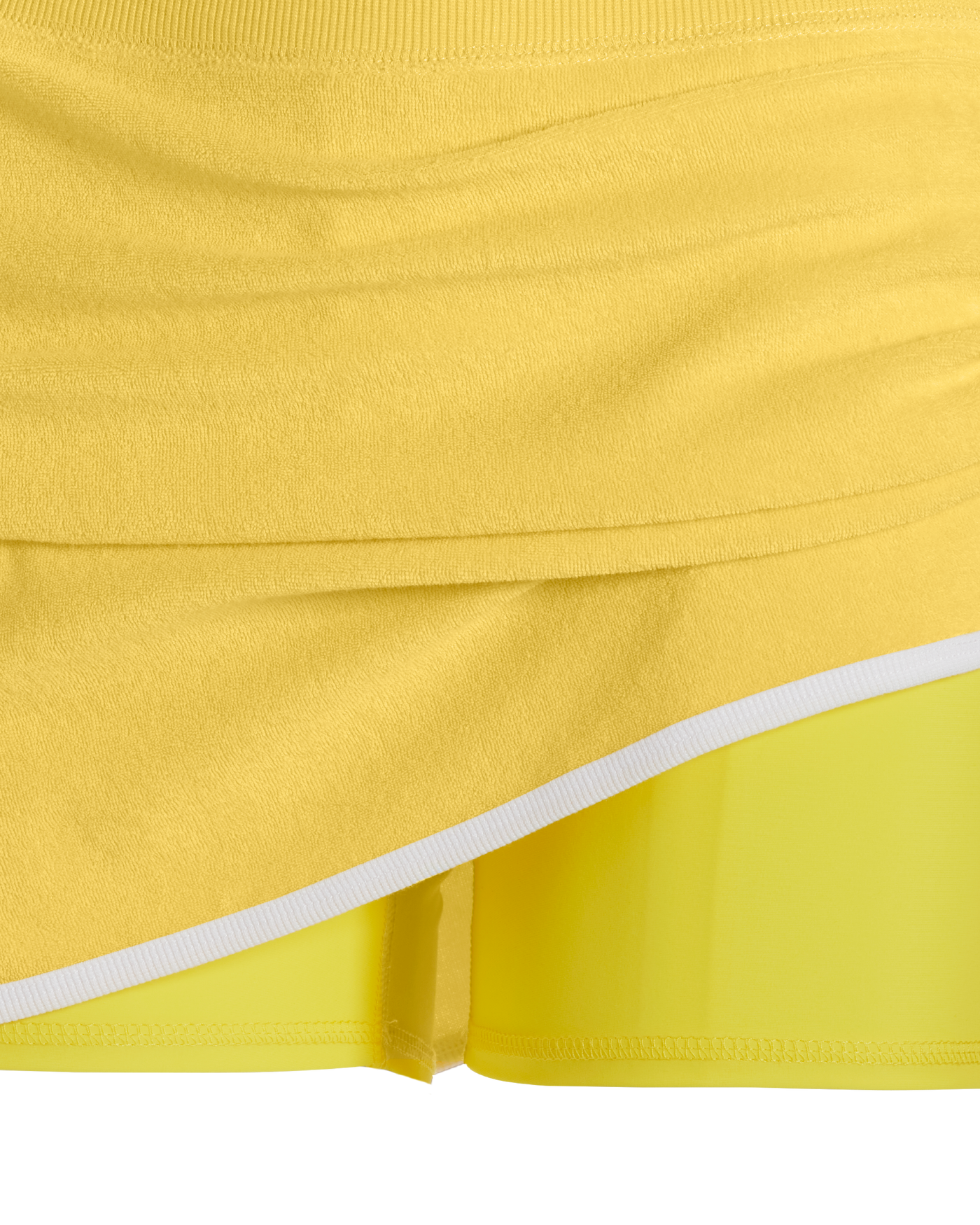 Beach Terry Colored Top and Skort Set Lemon Drop