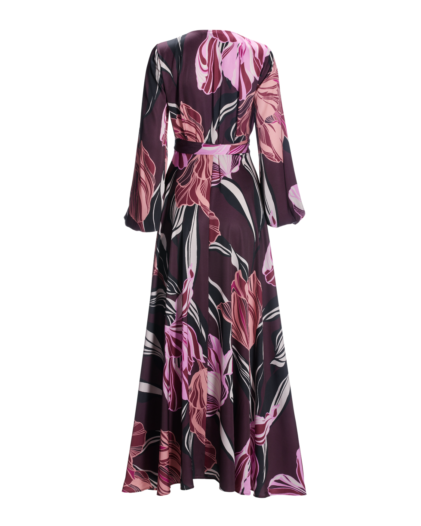 chinese dress ladies Floral Lace Maxi Dress in Black main image 0