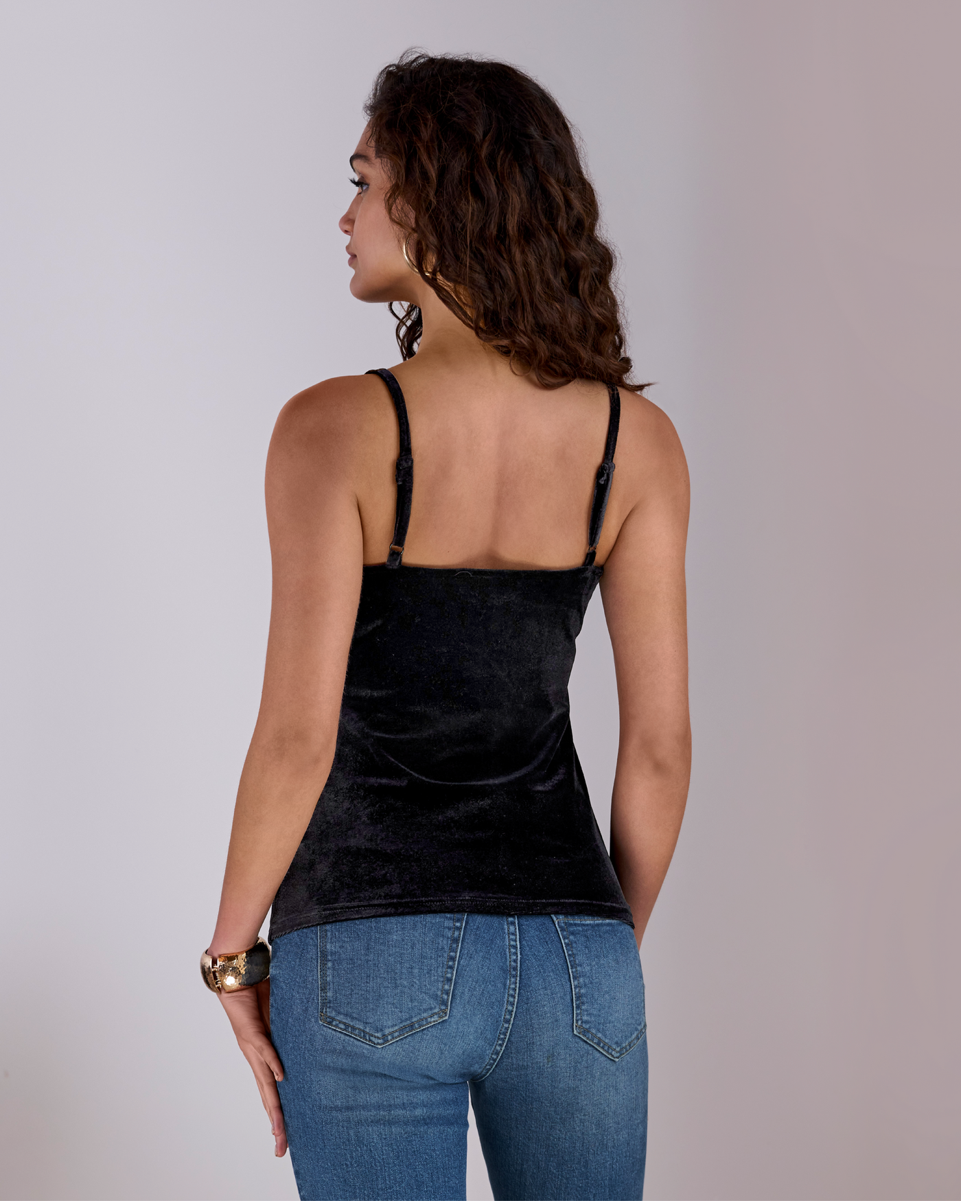 Black lace velvet v neck outlet crop top