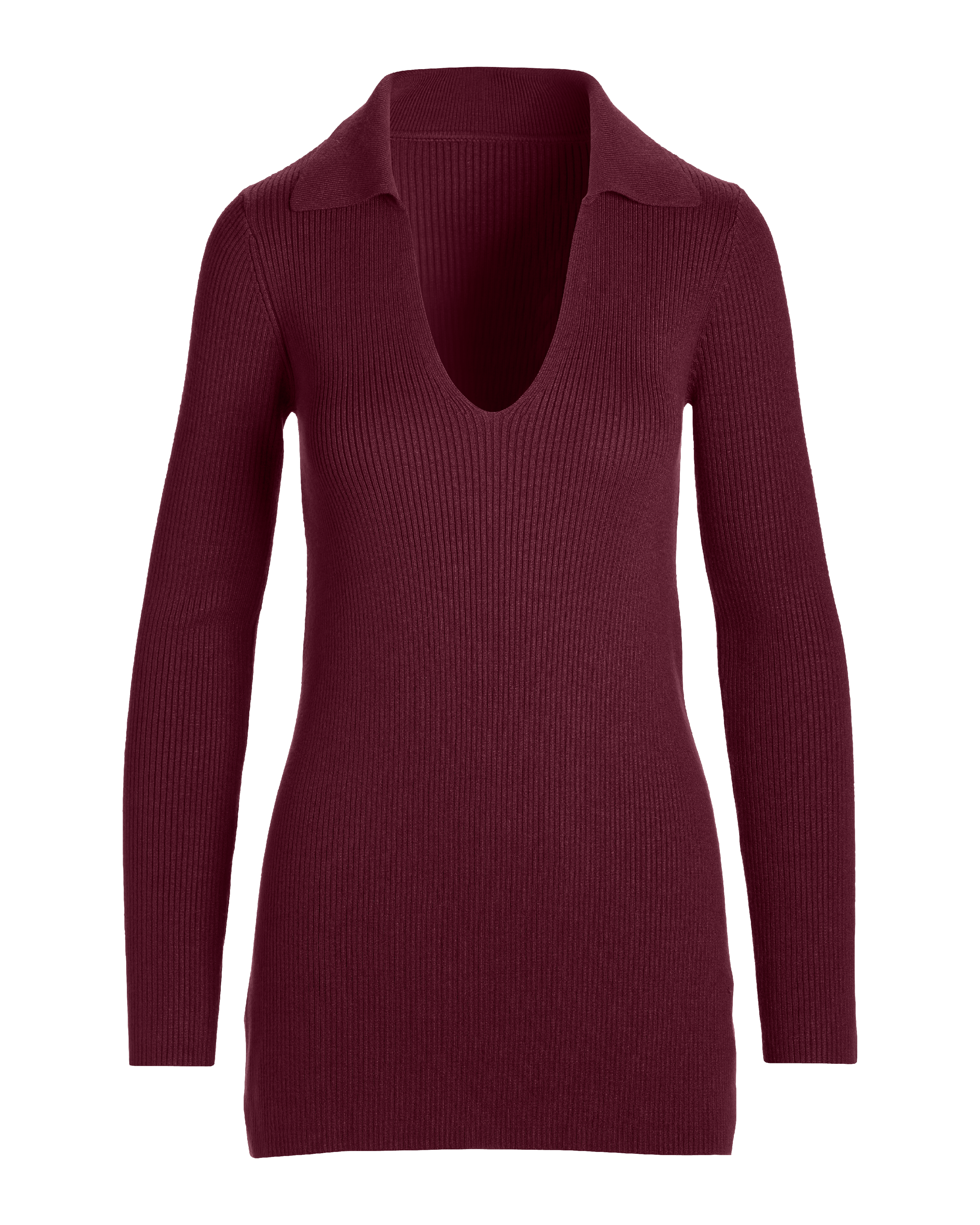 Ribbed Square Neck Flare Sleeve Black