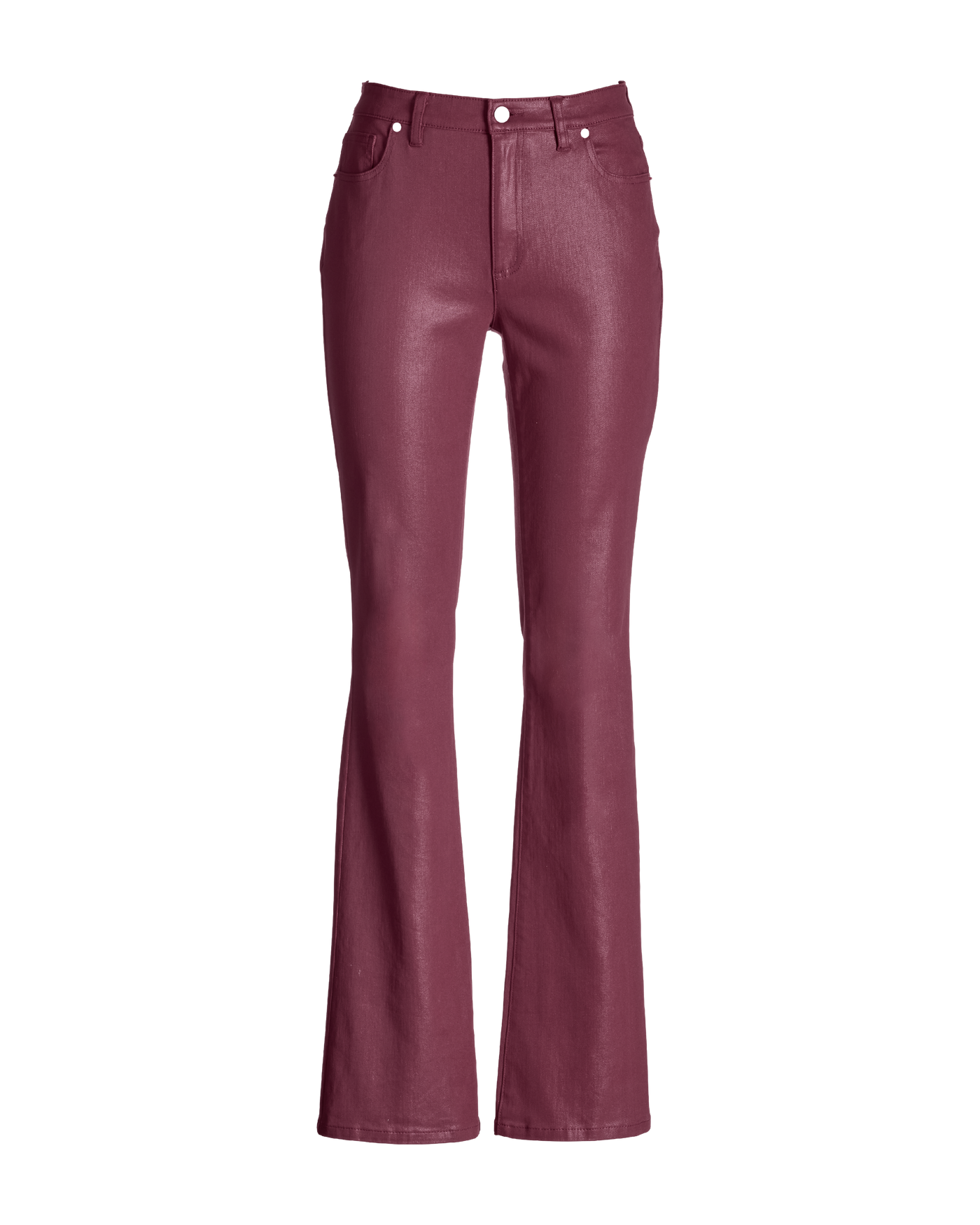 Monterey Coated High Rise Bootcut Jean Wine