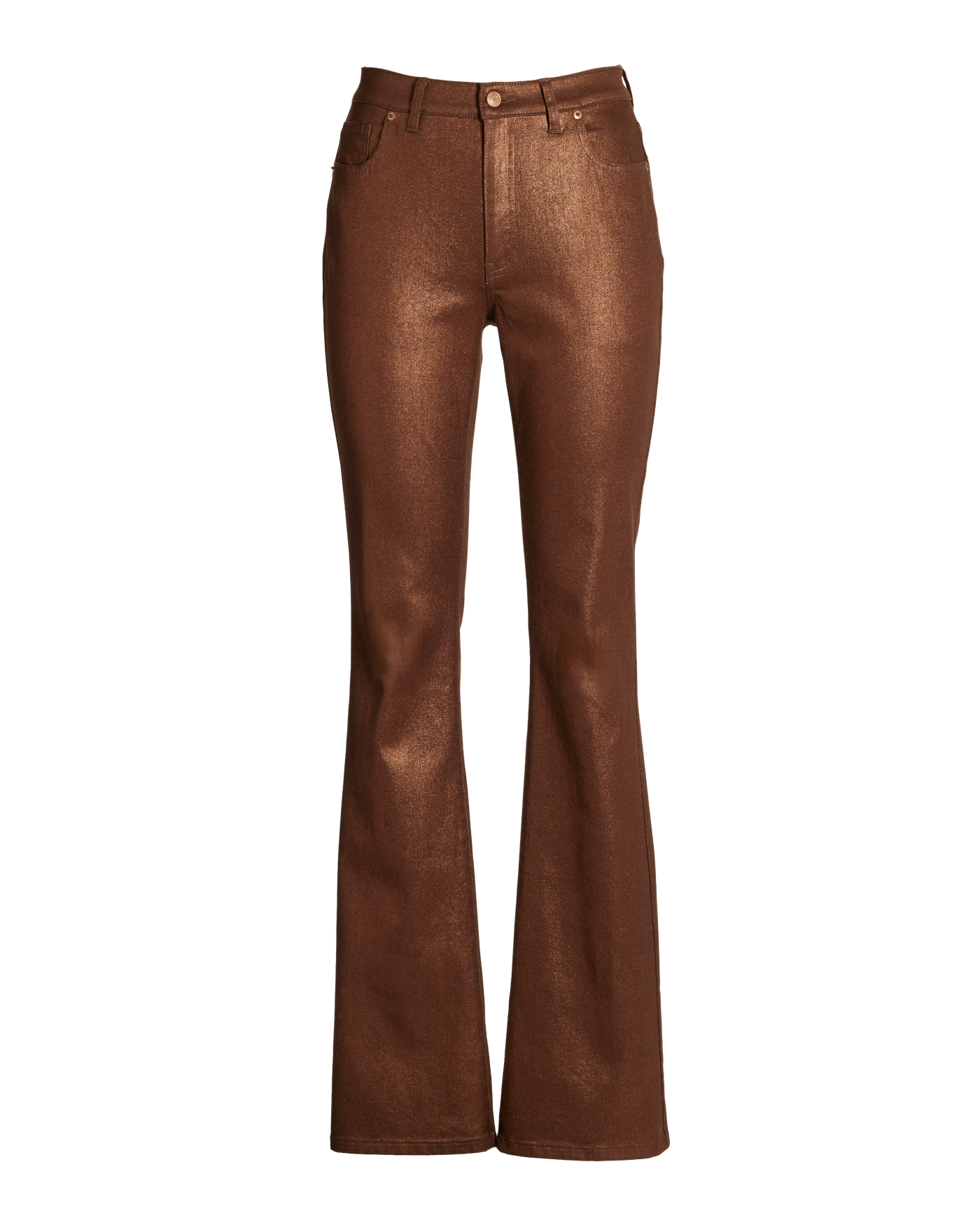 Monterey Coated High Rise Bootcut Jean Bronze