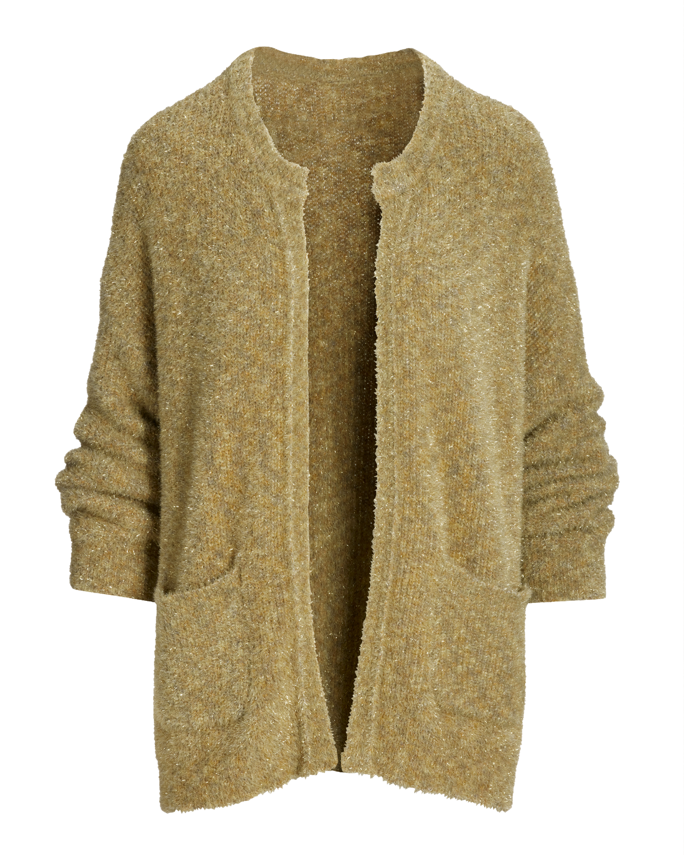 Metallic Effortless Cardigan - Gold | Boston Proper