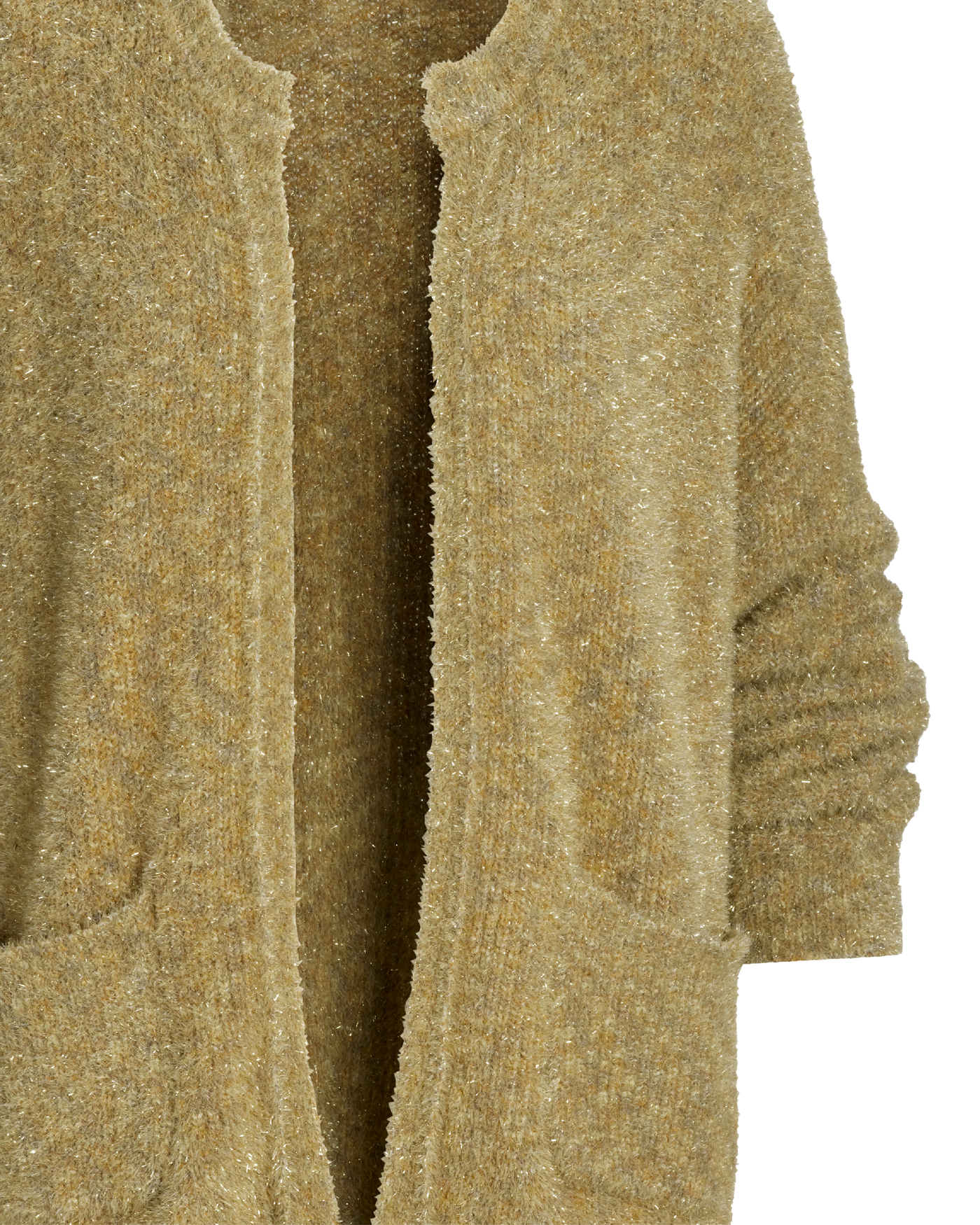 Metallic Effortless Cardigan - Gold | Boston Proper