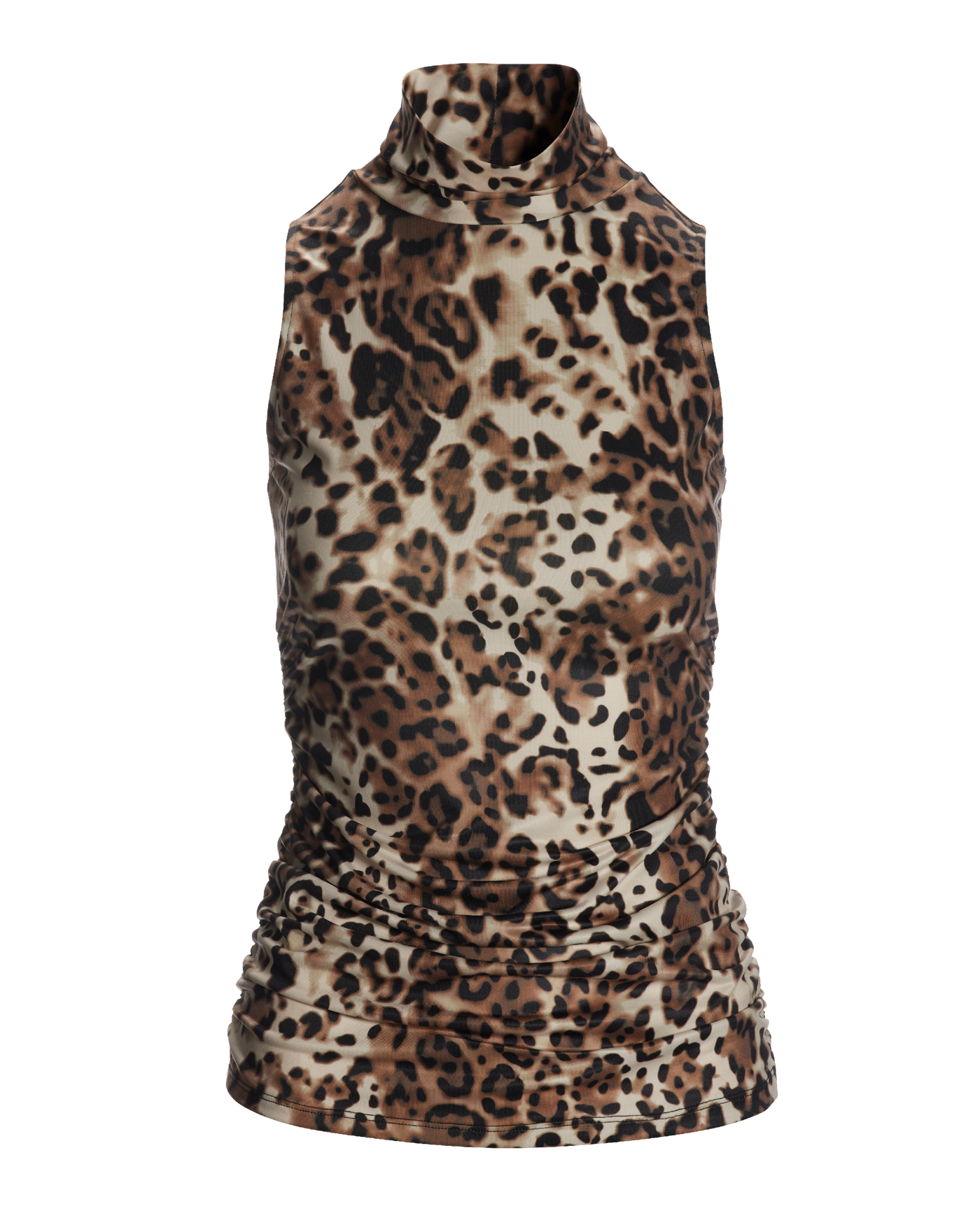 Cow print turtleneck sale