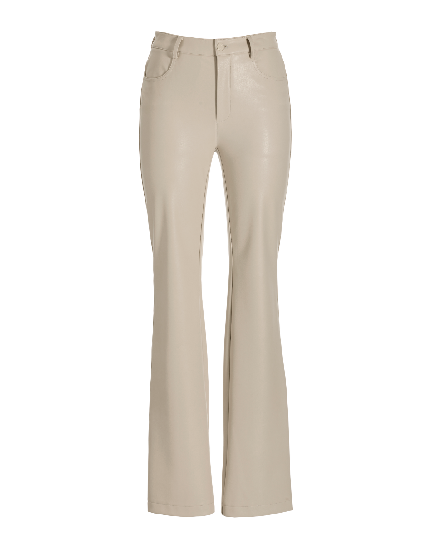 Monterey Faux Leather Five Pocket Bootcut Pant Bone | Boston
