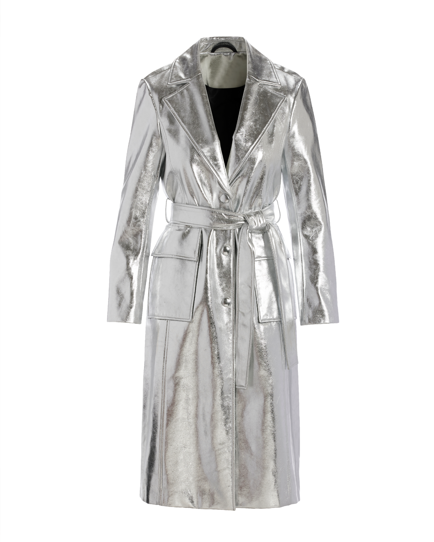 Metallic trench coat hotsell