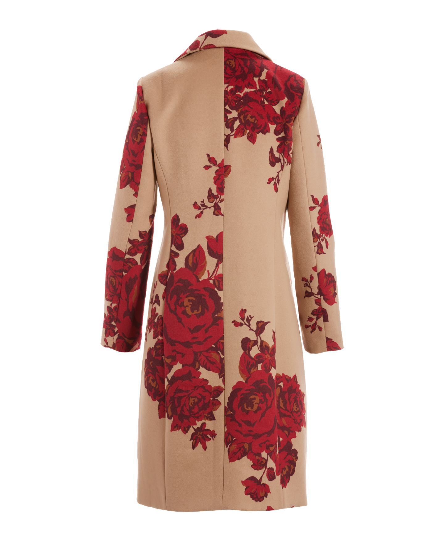 Rose Jacquard Coat - Red Multi | Boston Proper