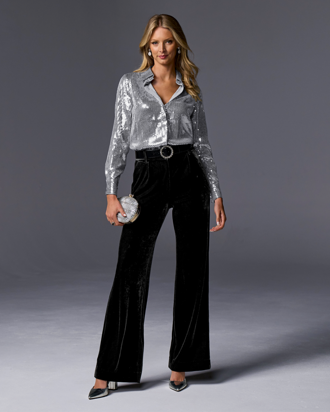 Crystal Gem Embellished Buckle Belt - Black | Boston Proper