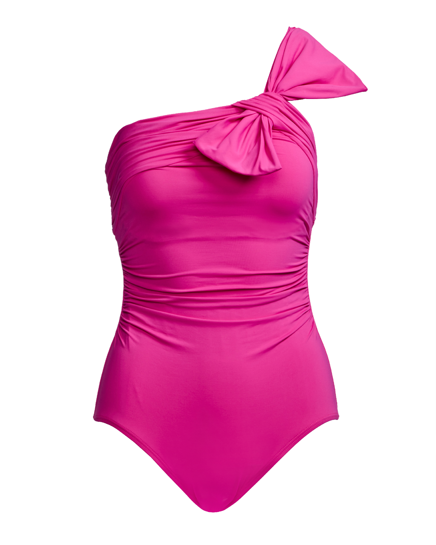 Bow One Shoulder One Piece - Pink | Boston Proper Bow One Shoulder One Piece - Pink | Boston Proper