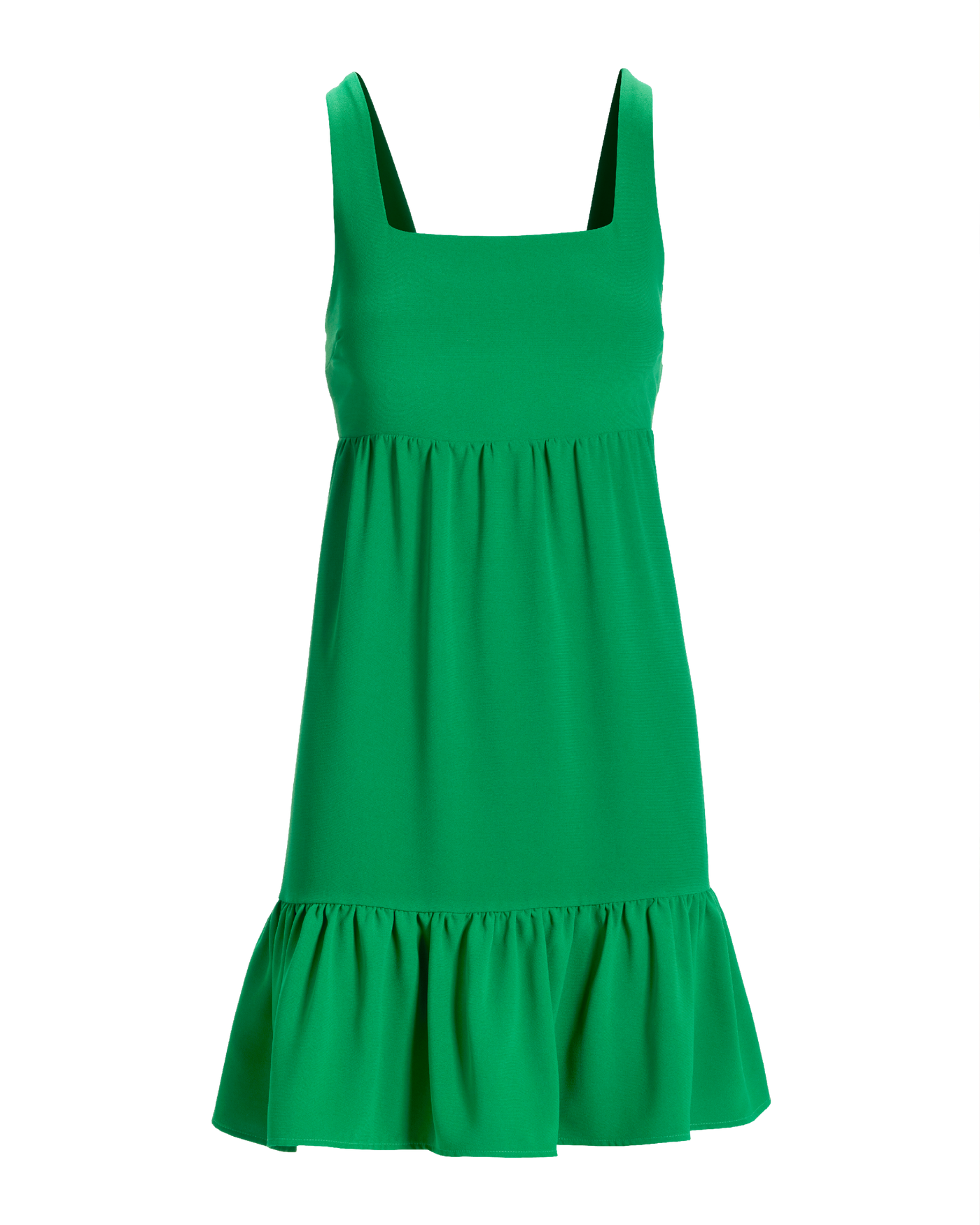Versatile Tiered Short Dress Monaco Green