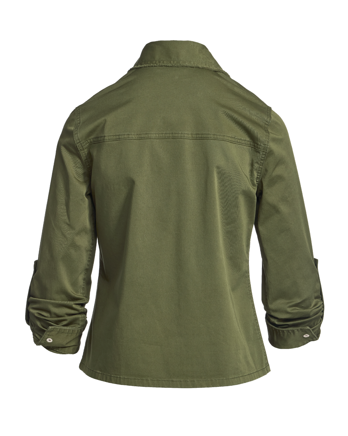 Crystal Trim Effortless Light Weight Jacket Olive