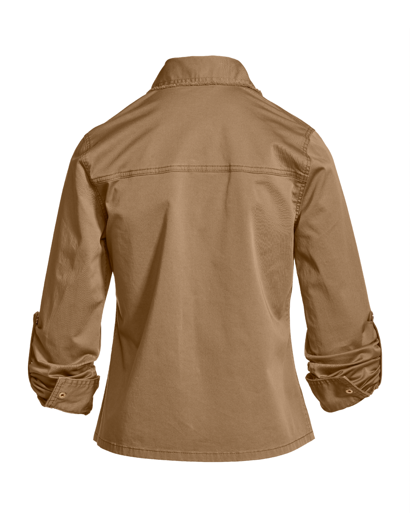 Crystal Trim Effortless Light Weight Jacket Caramel