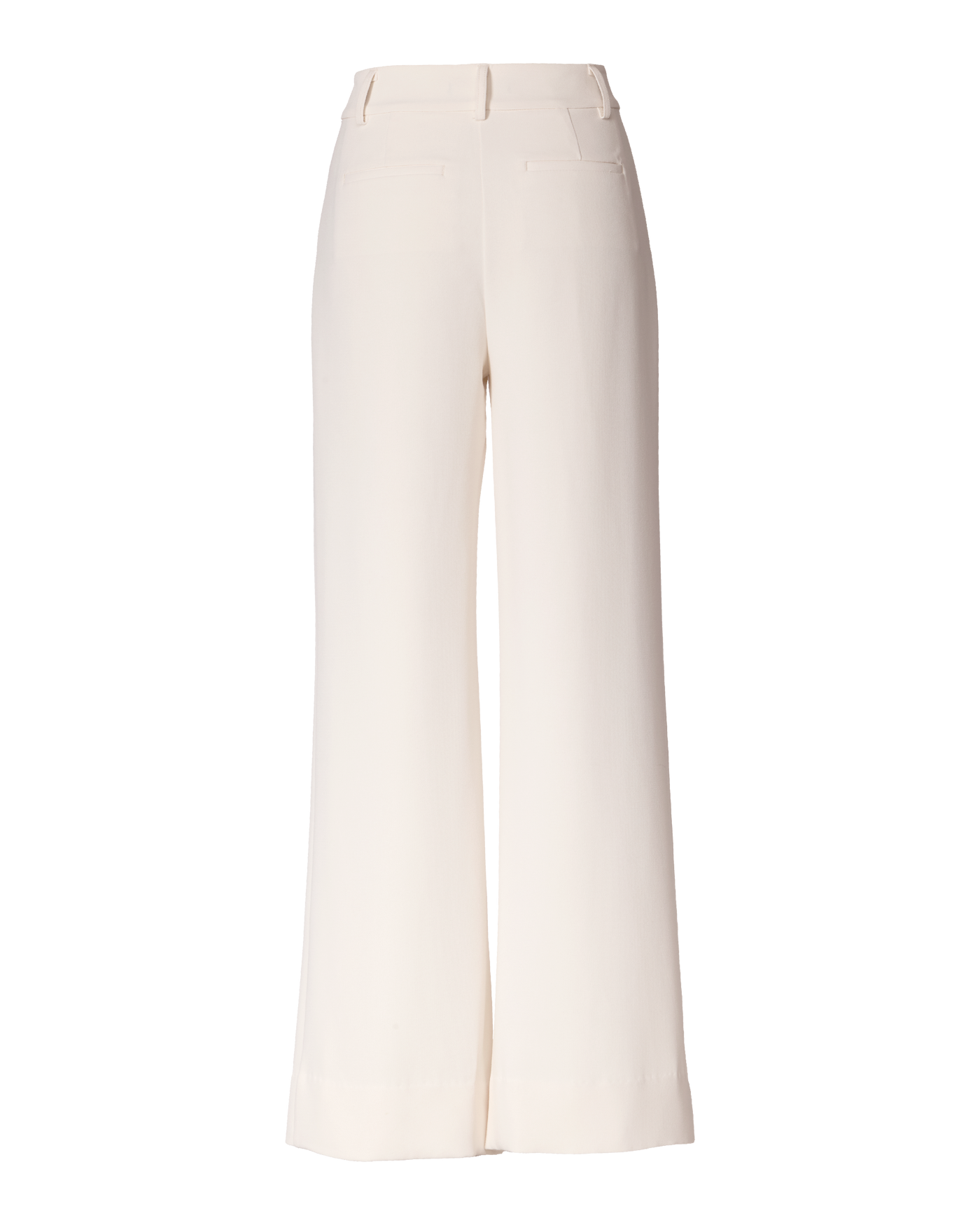 Malibu Wide Leg Effortless Drape Trouser Pant Off White