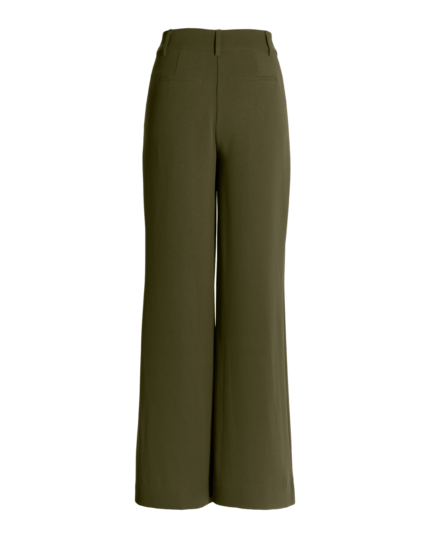 Malibu Wide Leg Effortless Drape Trouser Pant Olive
