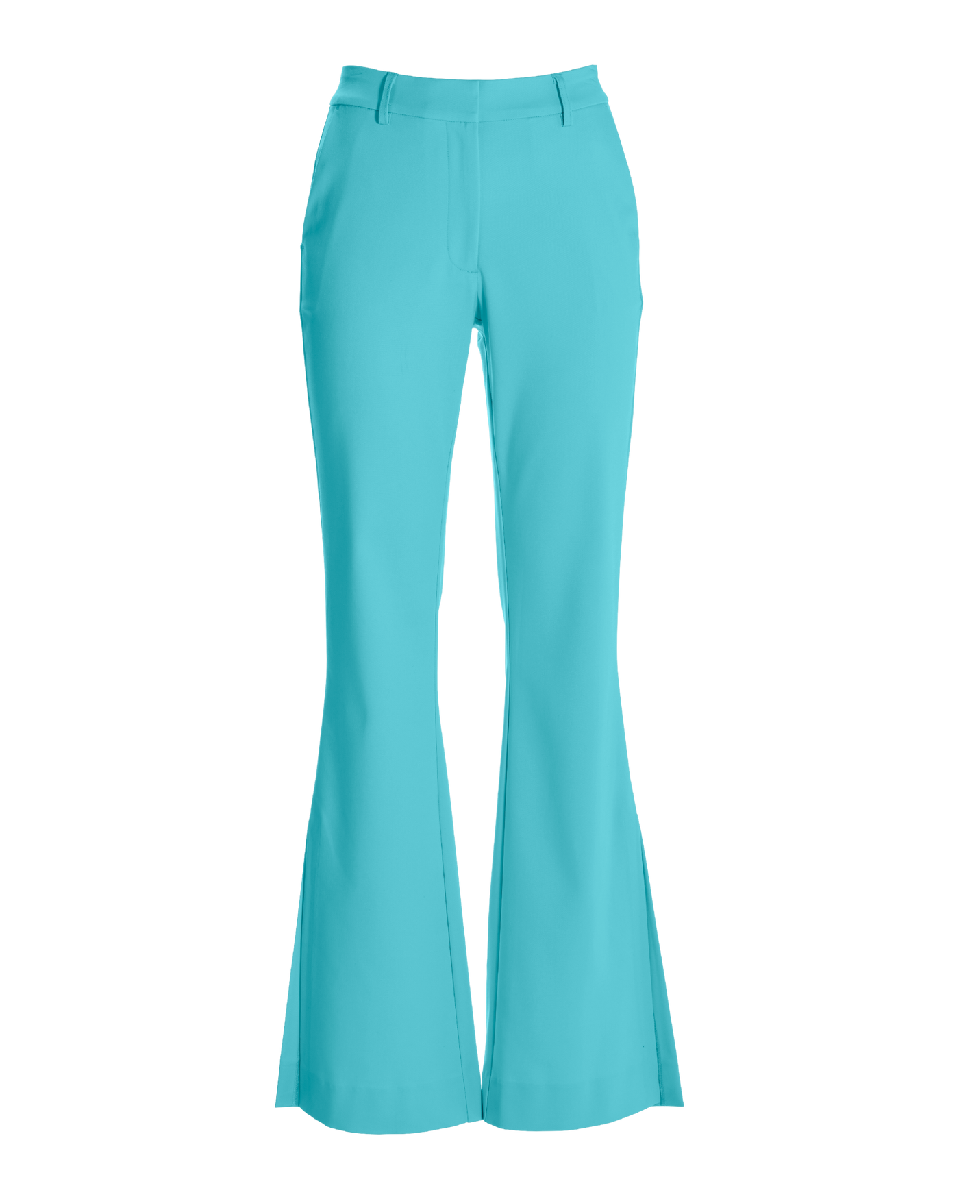 Monterey Modern Bootcut Side-Slit Trouser Pant Blue Radiance