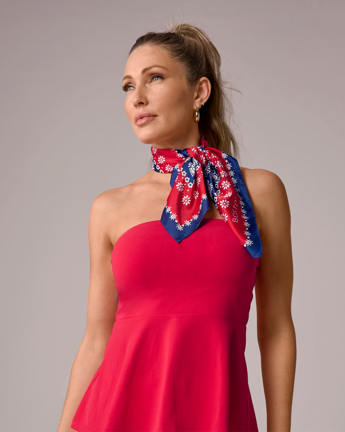 Boston Proper - Americana Bandana Blue - Boston Proper Printed Scarf