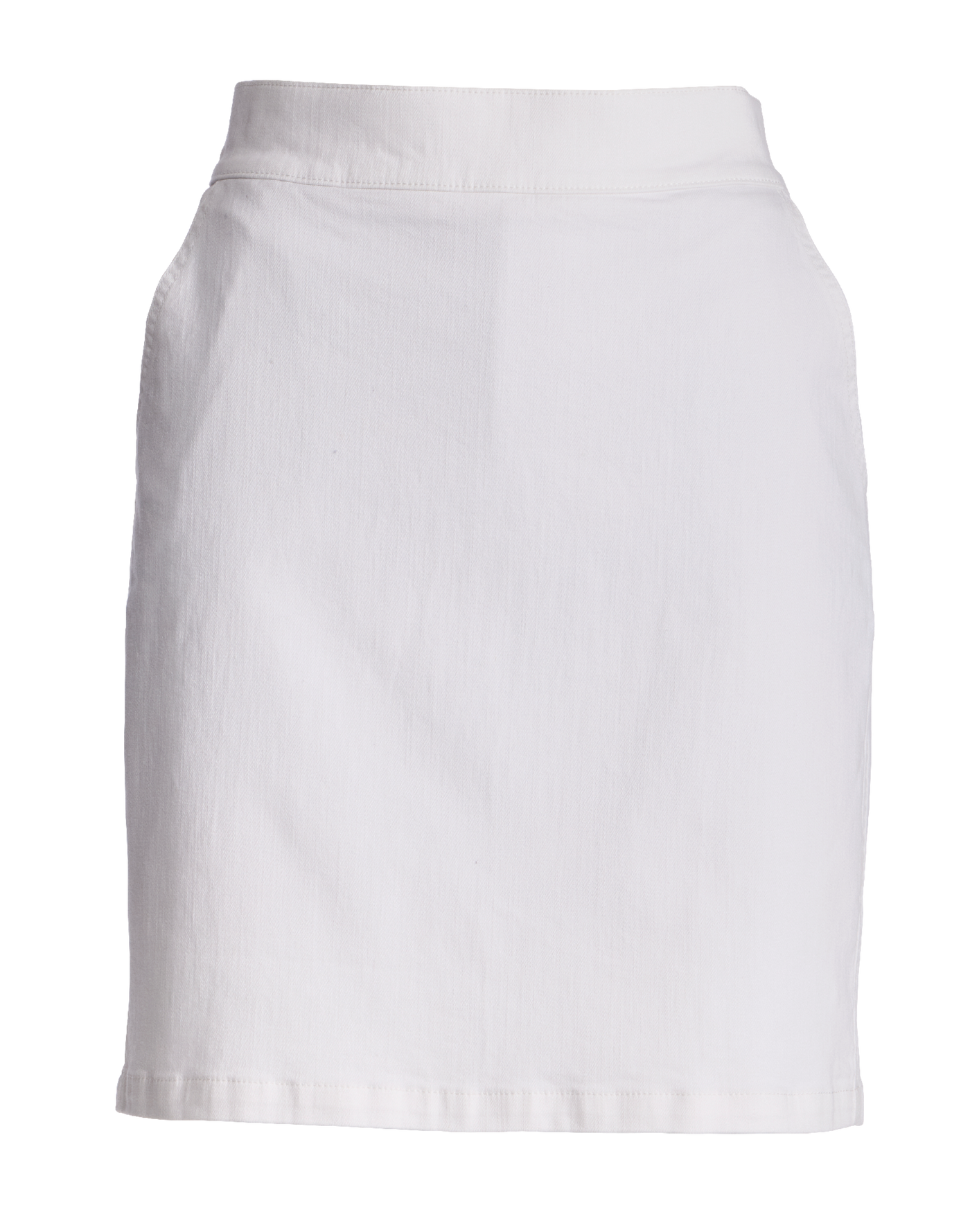 Pull on Denim Skort White