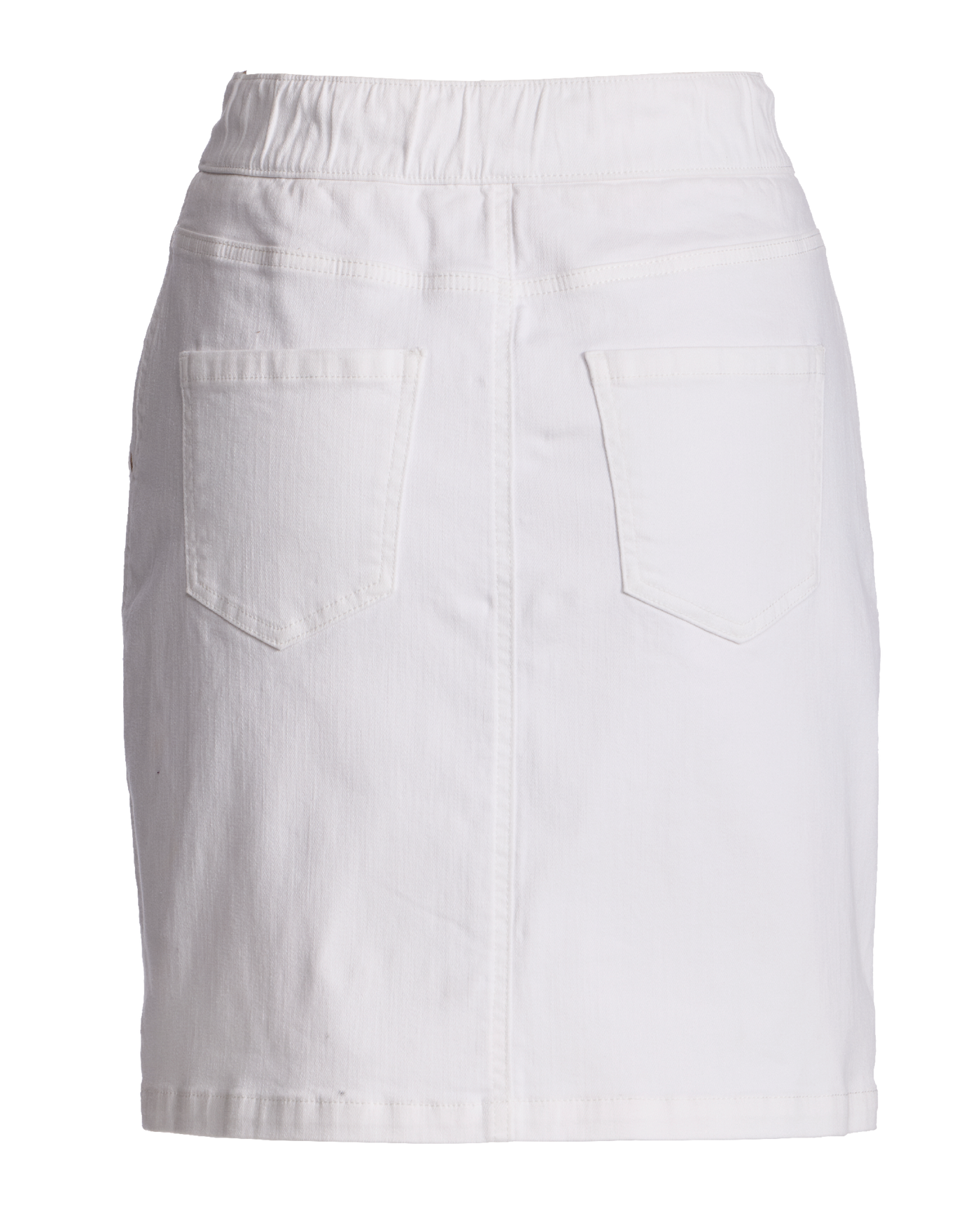 Pull on Denim Skort White