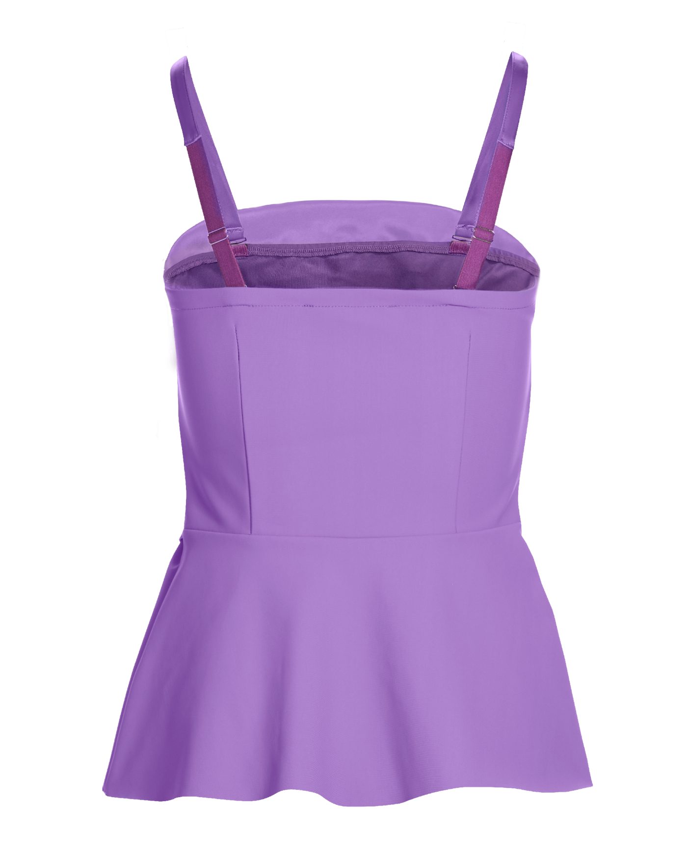 Strapless Ruched Peplum Top Amethyst Orchid | Boston Proper