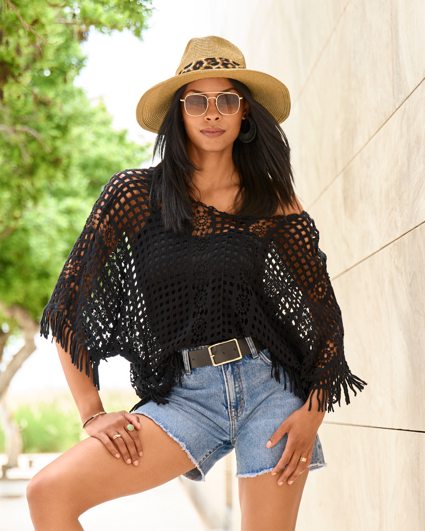 Animal Trim Cowgirl Hat Animal
