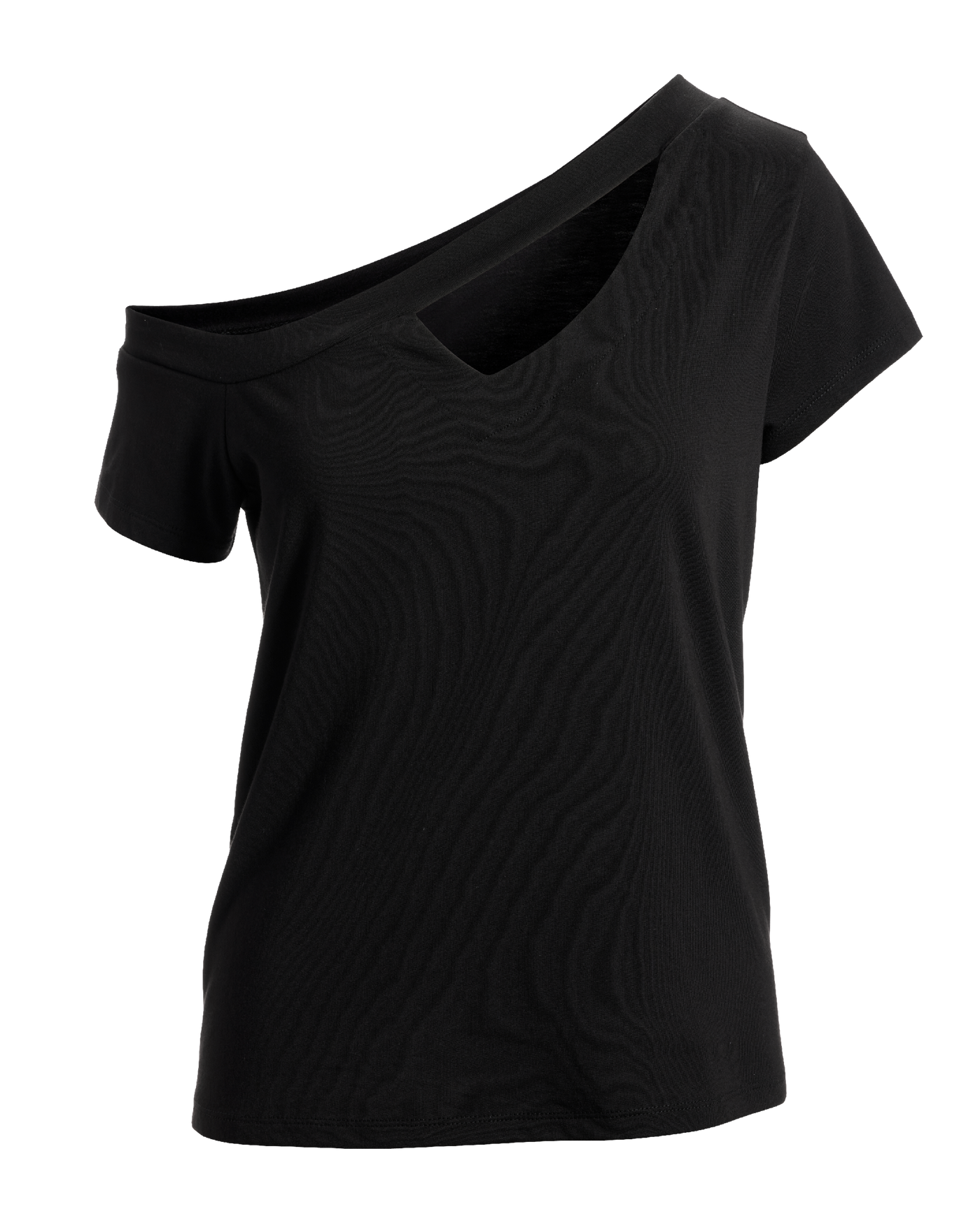 Slouchy Cut Out Knit Top Proper Black