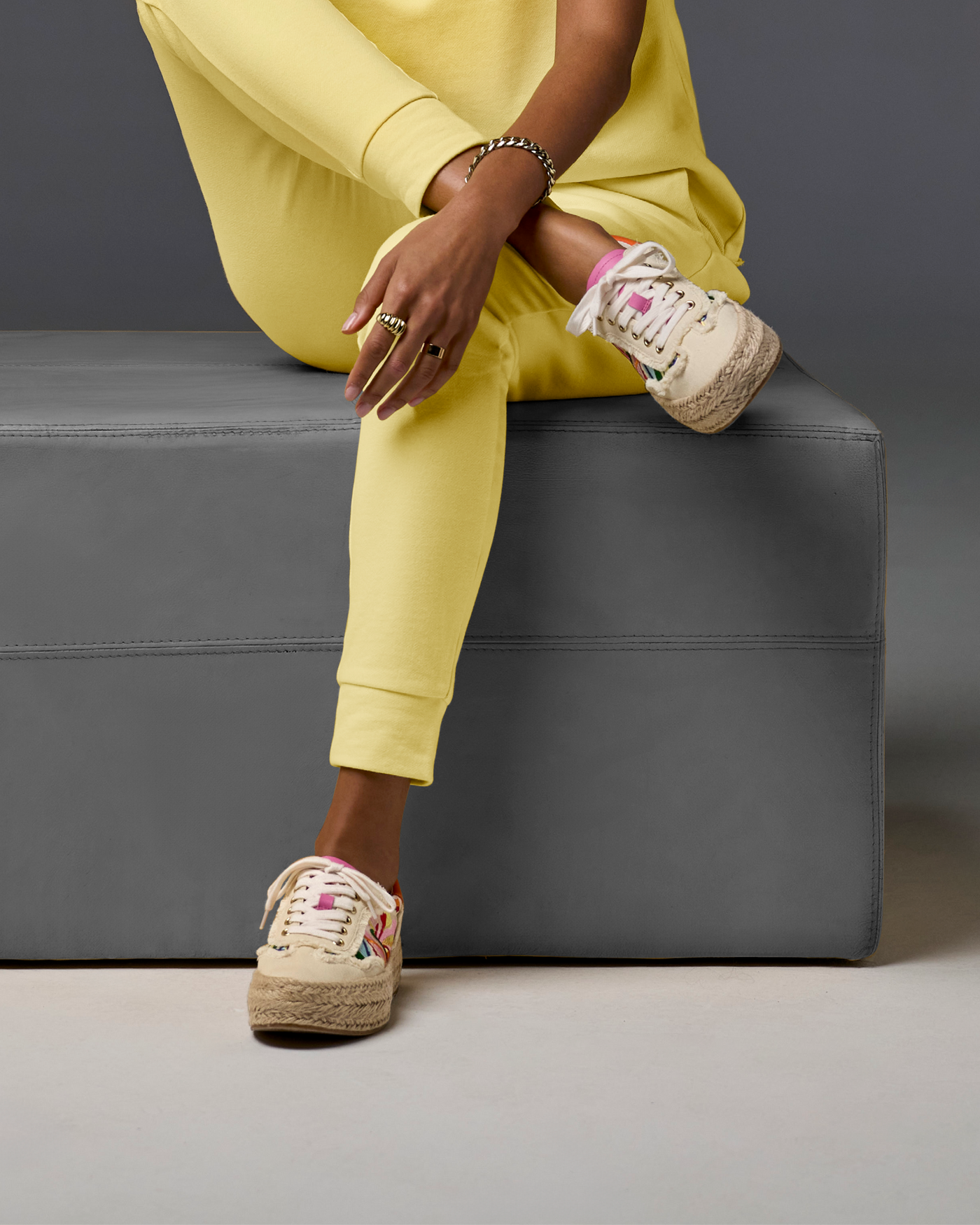 Floral Multi Raffia Sneaker Multi