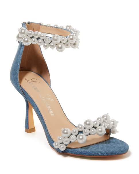 Pearl Ankle Strap  Heel