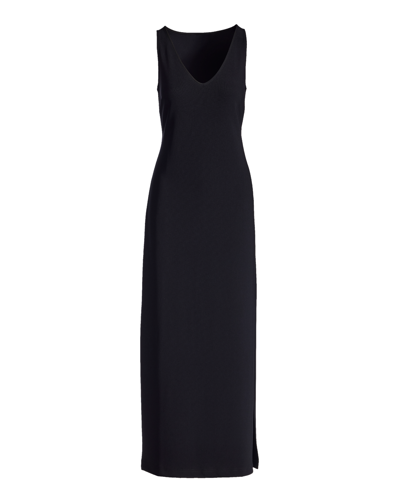 a line mini slip dress A Line V Neck Backless Beaded Black Long Prom Formal Graduation Evenin –  BIZTUNNEL main image 0