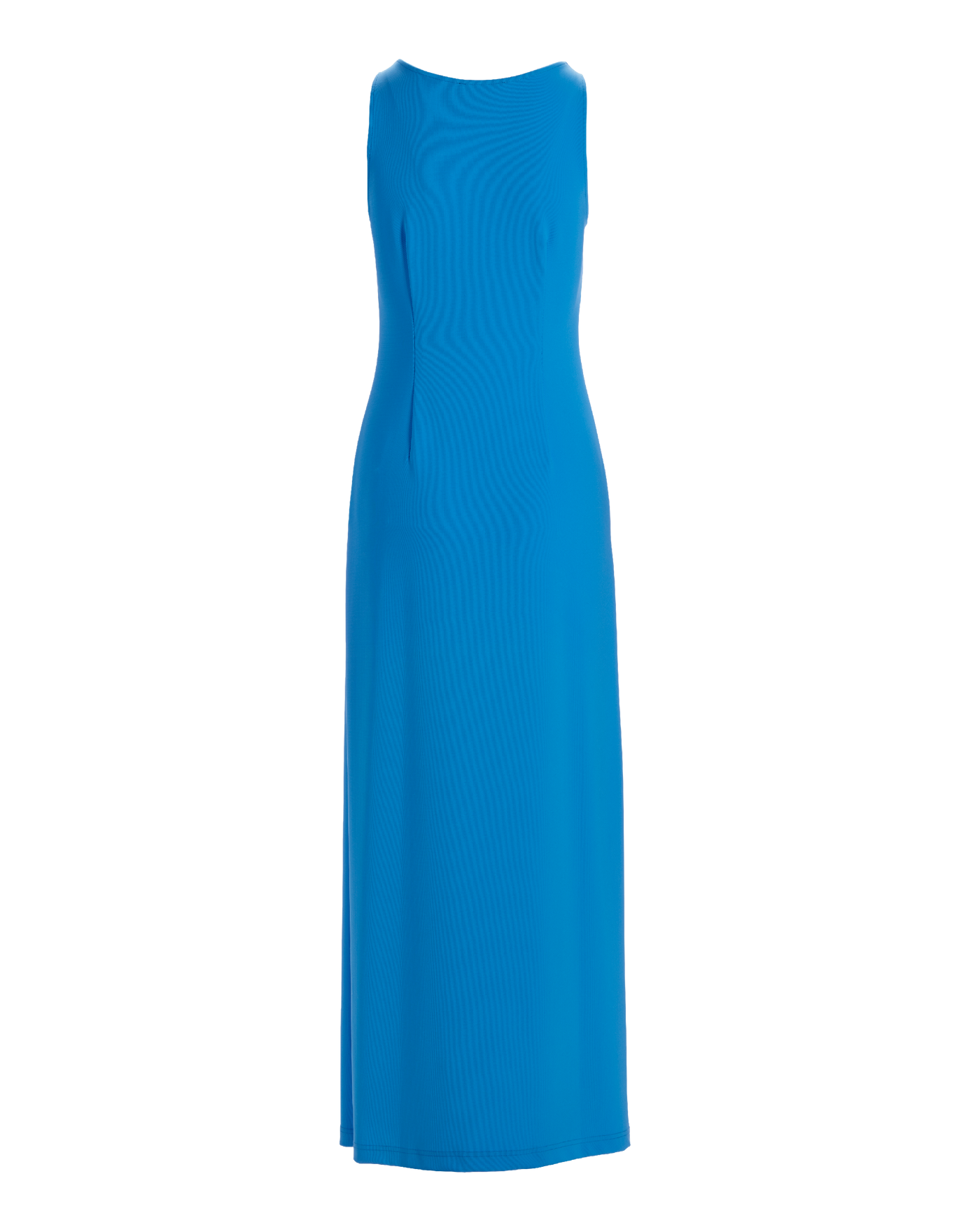 malibu blue formal dresses Malibu Chambray Blue Stripe Off-the-Shoulder Maxi Dress main image 1