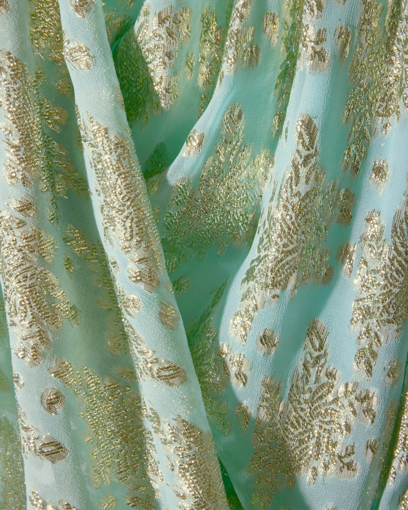 Metallic Halter Shift Dress Seaglass