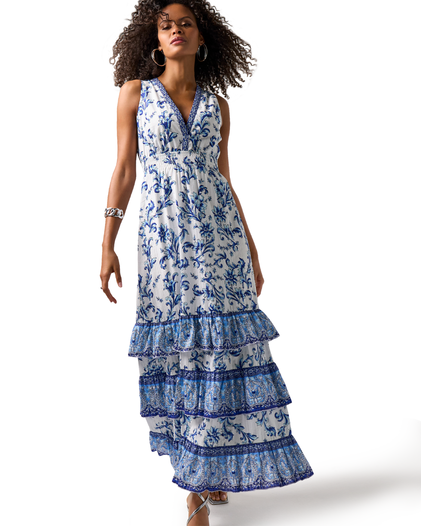 long hoco dresses Lovely Sky Blue Homecoming Dresses Lyered Beaded Hoco Dress Cocktail D –  SELINADRESS main image 1
