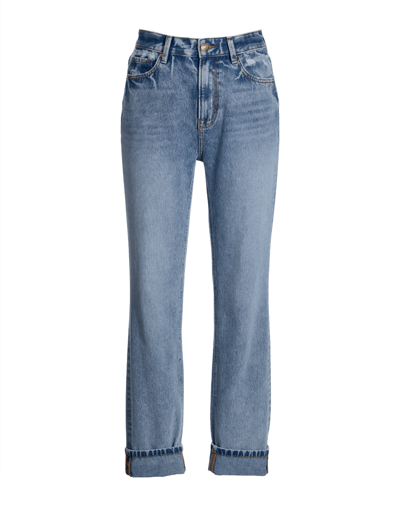Newport Relaxed Cuffed Jean Medium Wash