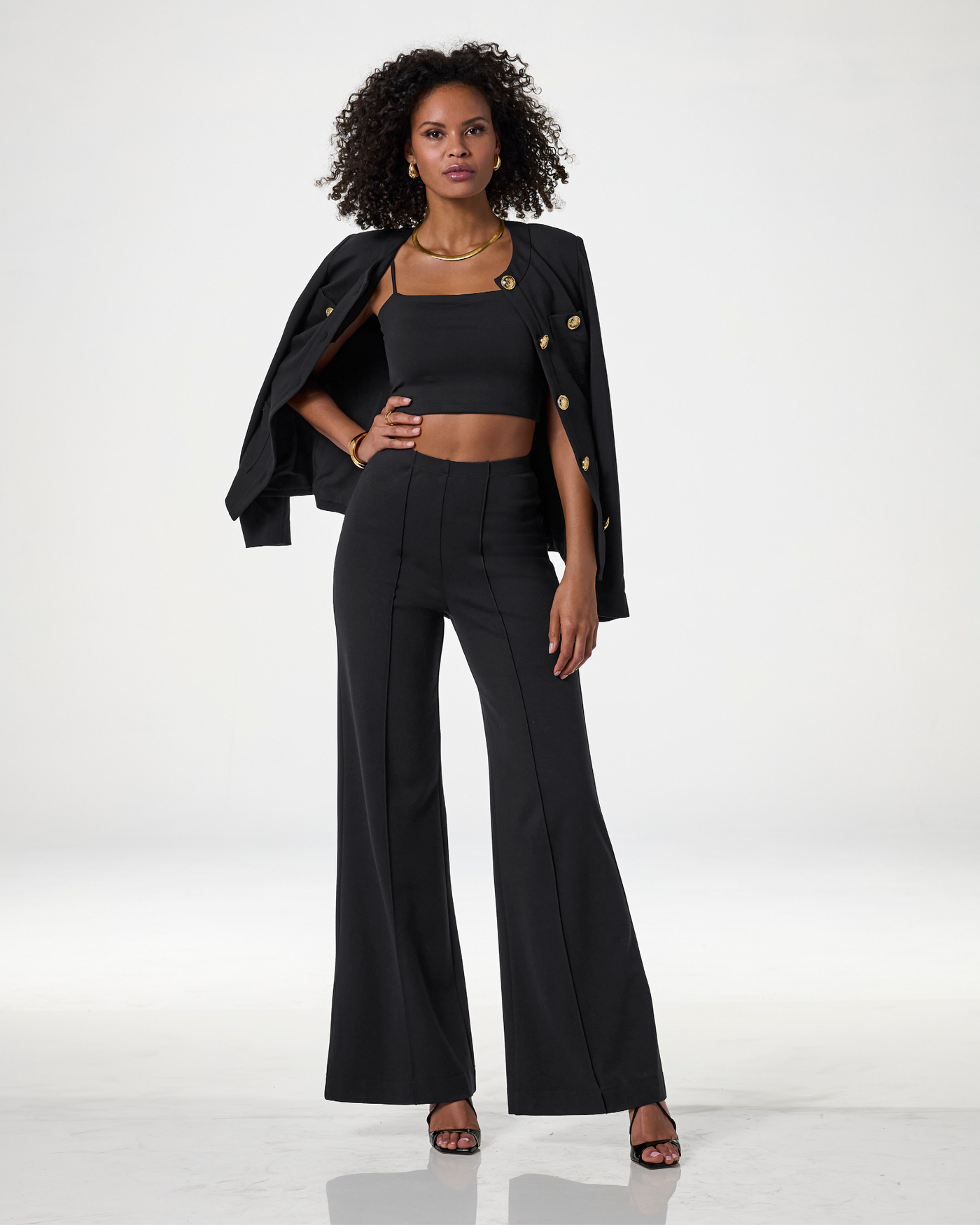 Malibu Ultimate Pull On Ponte Pant Black