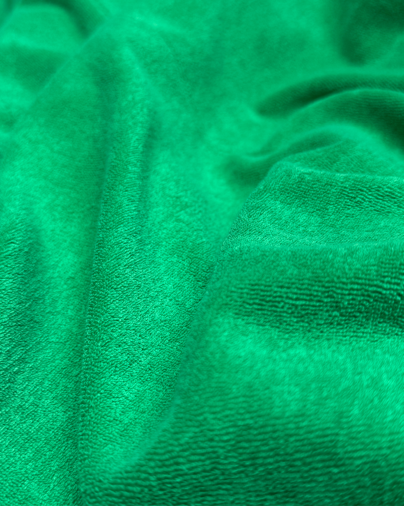 Beach Terry High Neck Dress Bright Green
