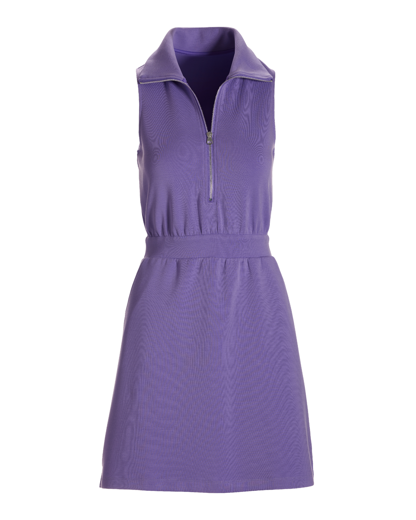 Luxe Lounge Zip Cinched Waist Dress Bougainvillea