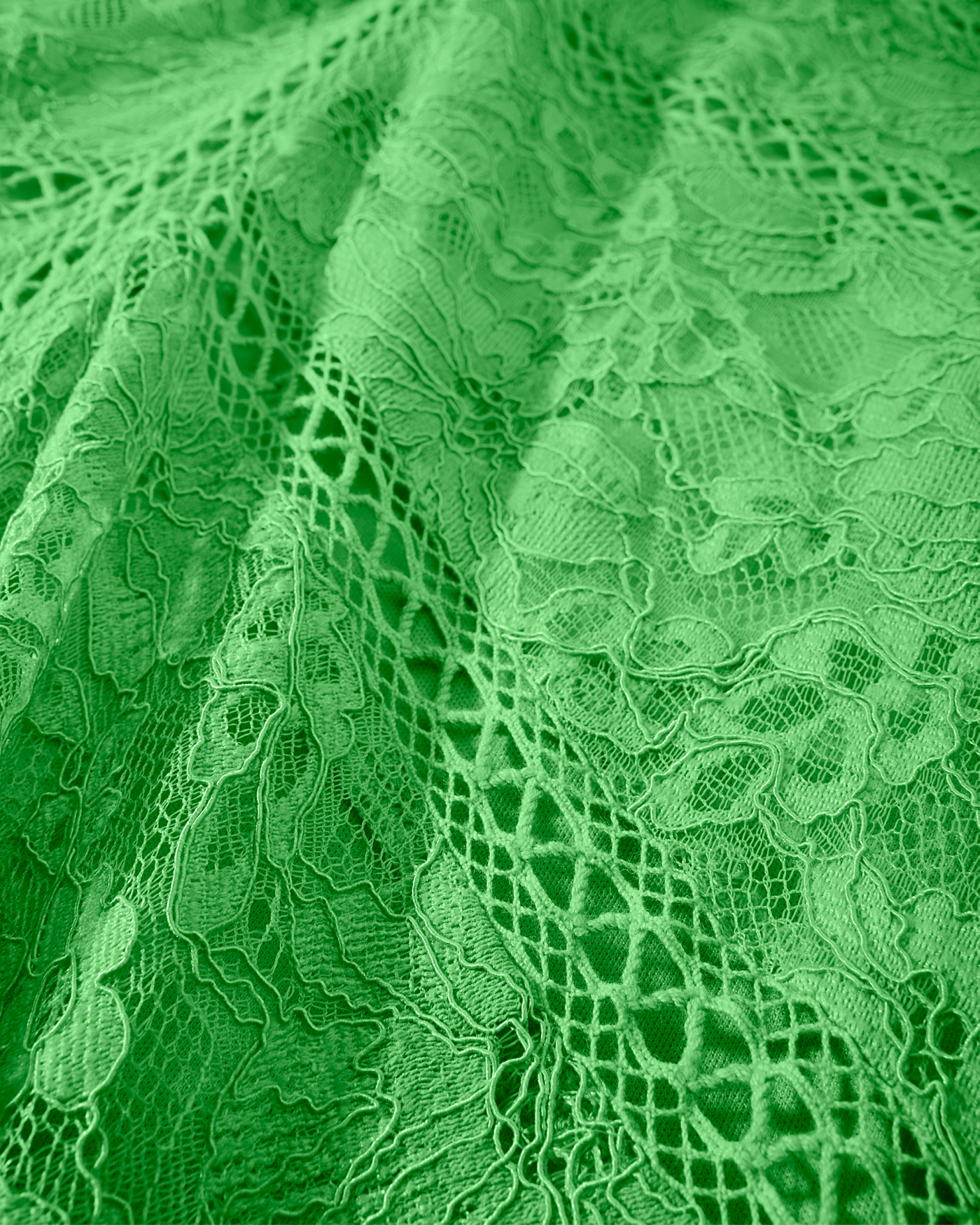 Lace High Low Puff Sleeve Maxi Dress Ivy Green