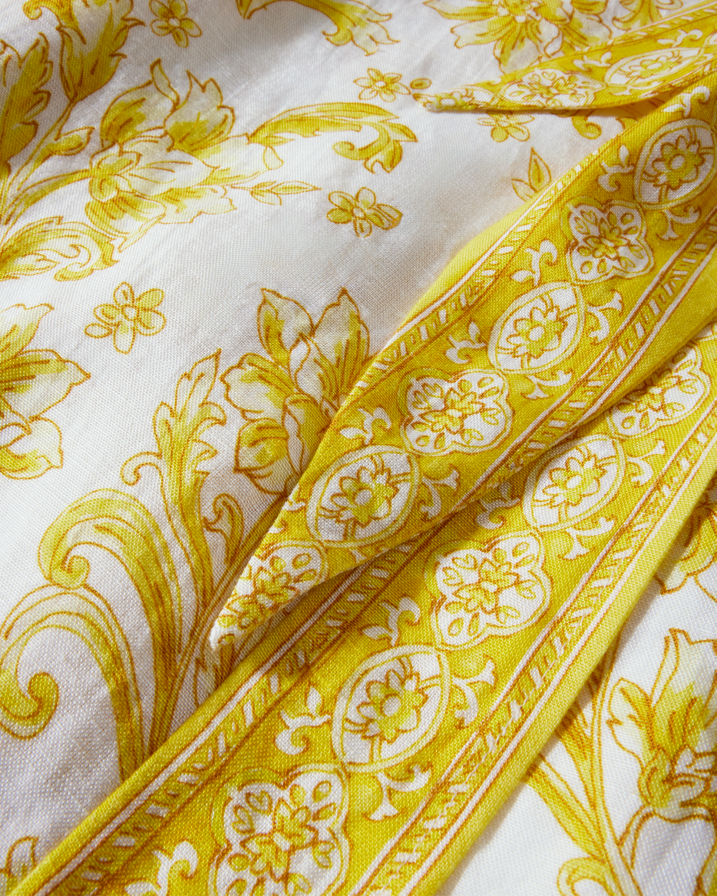 Scroll Print Linen Pull-On Wrap Skort - Regal Tiles | Boston Proper