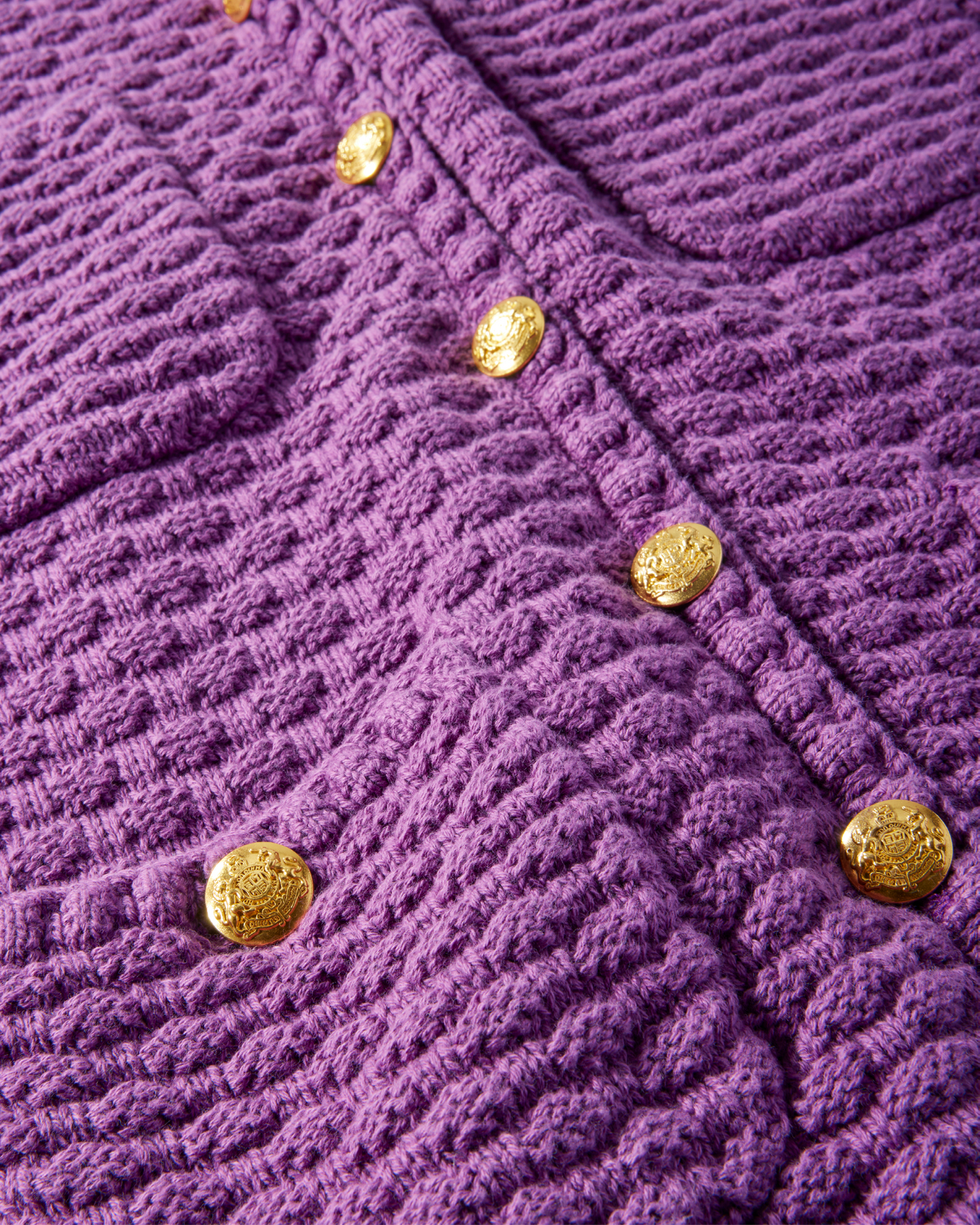 Button Detail Pocket Sweater Cardigan Amethyst Orchid | Boston Proper