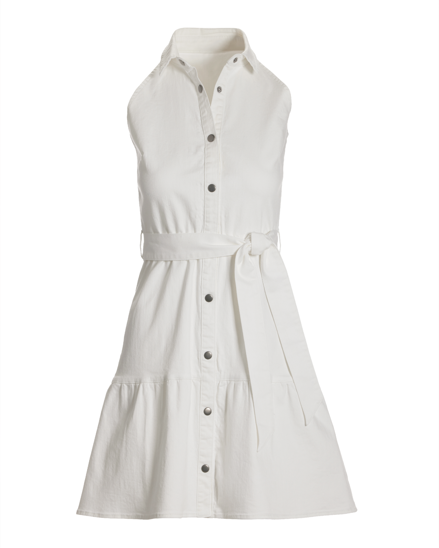 white christmas dresses Buy Nuon Off-White Denim A-Line Dress from Westside main image 1