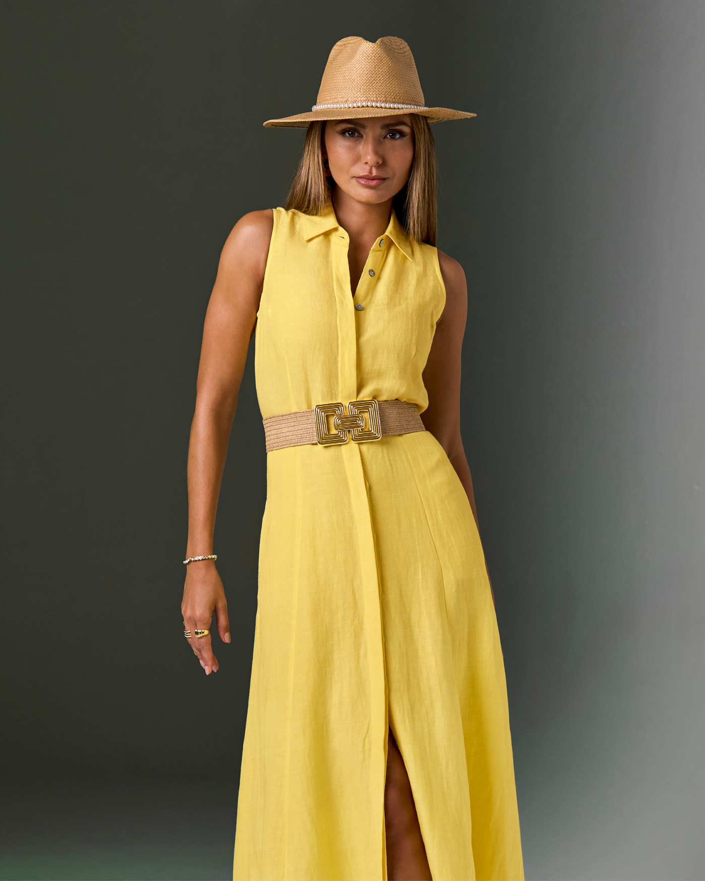 Chunky Waist Belt with Gold Buckle for Jeans Dresses JASGOOD Wide Belts for Women Fashion Leather Chunky Waist  main image 2